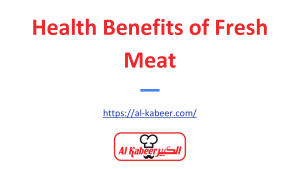 Health Benefits of Fresh Meat