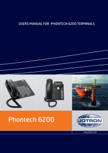 Users manual for phontech 6200 terminals