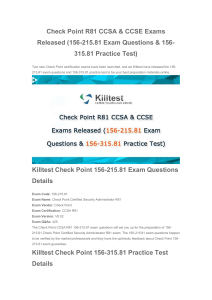 156-215.81 Exam Questions & 156-315.81 Practice Test