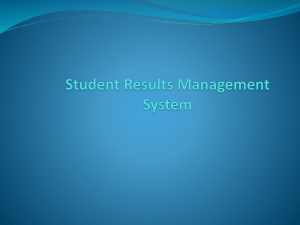 Student results management system