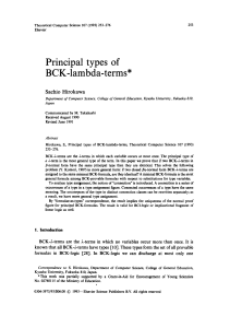 1993. Hirokawa. Principal types of BCK-lambda terms