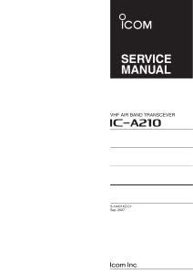 icom ic-a210 service manual