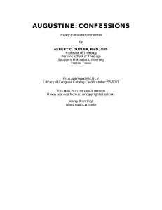 Confessions - Saint Augustine