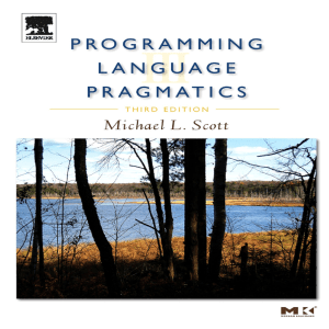 Programming Language Pragmatics (3ed., Elsevier, 2009) Scott M.L 