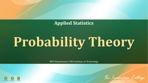 Probability Theory