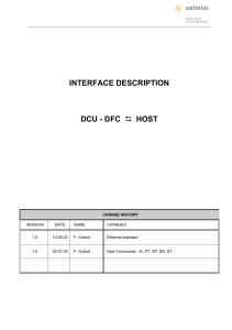 Sartorius manual dcu-host interface 1 6