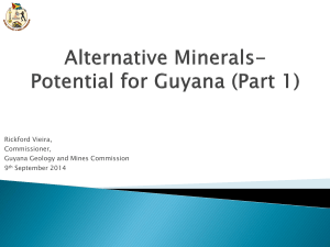 minerals of guyana p1 rickford vieira 09092014