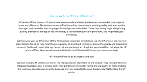 How can We fix my HP Printer Offline