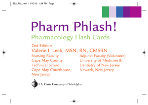 pharm Phlash Cards Pharmacology Flash Cards 2nd Edition' with you