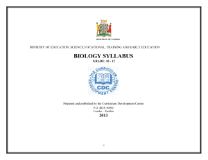 biology- grades 10-12- zambia 1