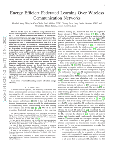 Energy Efficent Federated Learning Over Wireless Communication Network