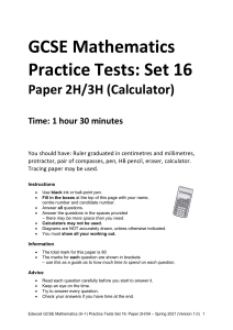 07 Practice Tests Set 16 - Paper 2H-3H