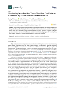 Rephasing Invariant for Three-Neutrino Oscillations Governed by a Non-Hermitian Hamiltonian