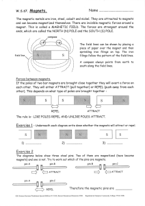magnets and electromagnets worksheets