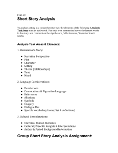 Group Short Story Analysis Assignment | Alex Noudelman
