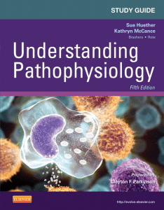 Study guide for Understanding Pathophysiology, 5th Edition