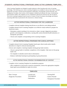 Student Instructions active learning template