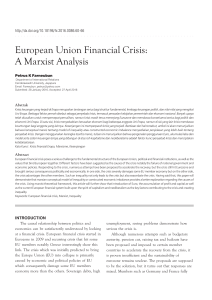 European Union Financial Crisis A Marxist Analysis