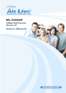 AirLive WL-5460APv2 Manual