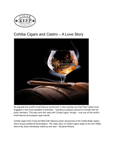 Cohiba Cigars and Castro – A Love Story