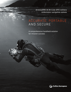 ArtemisPRO-M military underwater navigation system brochure