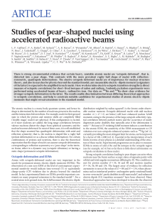 Studies of pear-shaped nuclei using accelerated radioactive beams