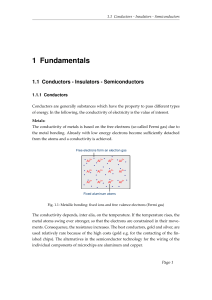 Fundamentals - Conductors - Insulators - Semiconductors