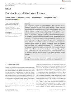 emerging trends of nipah virus 