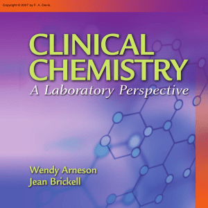 Clinical Chemistry, A Laboratory Perspective - W. Arneson & J. Brickell