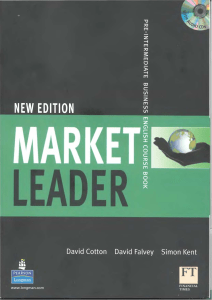 Market Leader Pre-Intermediate Business English Coursebook (New Edition)