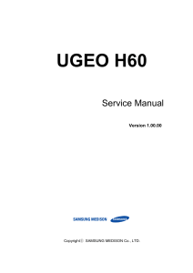 Samsung UGEO H60 Service manual