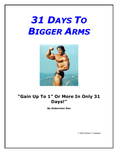 31 Day to Bigger Arms