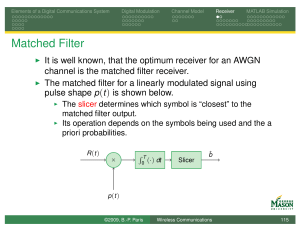 Matched filters-1