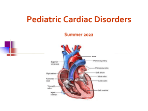 Cardiac lecture- VYJ Summer 2022