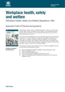 Workplace Health, Safety and Welfare UK 