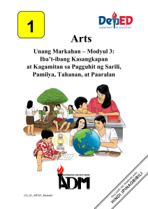 Arts1 q1 mod3 ibat-ibang-kasangkapan-at-kagamitan-sa-pagguhit-ng-sarili-pamilya-tahanan-at-paaralan Version2 (1)