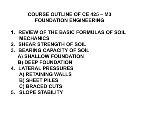 0 REVIEW OF BASIC FORMULAS in SOIL MECH