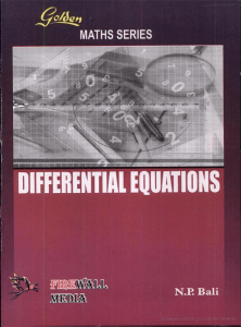 5. Differential Equations