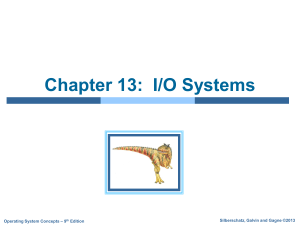 chapter 13 Operating system IO System