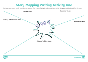Story Mapping Writing Activity One