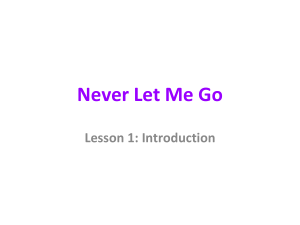 Never Let Me Go Introduction 
