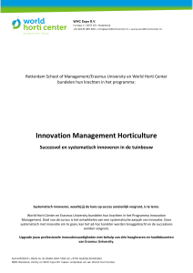 Academische leergang Innovation Management Horticulture 2022-