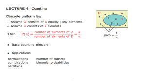- Introduction to Probability  Lecture 4  Counting MITRES 6 012S18 L04AS