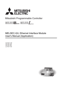 MELSECQ Ethernet usermanual application