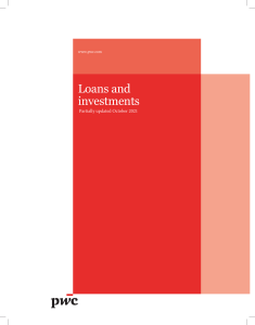 Loans and Investments PWC
