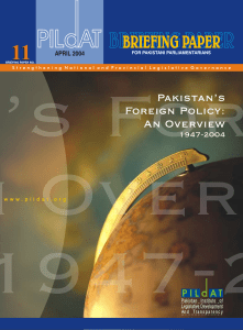8.  Pakistan Foreign Policy