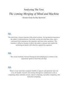 Analyzing The Text The Coming Merging of Mind and Machine
