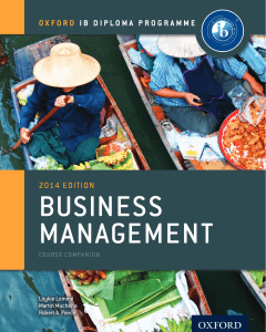 Business And Management - 2014 Edition