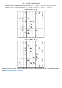 Sudoku #1093 and #1094 (Easy) - Free Printable Puzzles   Puzzles.ca