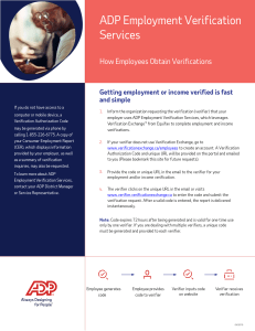 ADP Employment Verification Services How Employees Obtain Verifications (1)